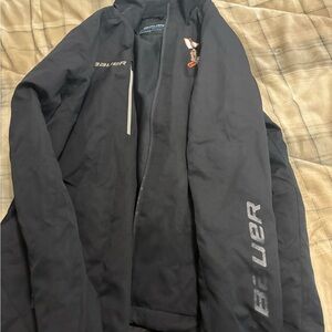 HOCKEY Bauer Black Performance Jacket with Weather-Resistant Fabric